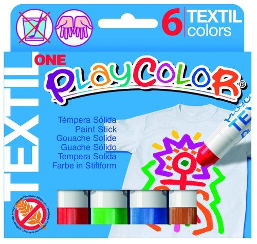 TEMPERA SOLIDA PLAYCOLOR TEXTIL ONE 10Gr. ESTUCHE