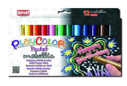 TEMPERA SOLIDA PLAYCOLOR METALLIC POCKET 5Gr. ESTU