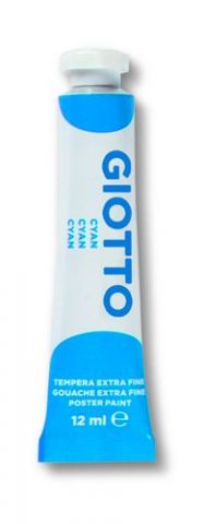 TEMPERA GIOTTO 12 ml (tubo)  CYAN