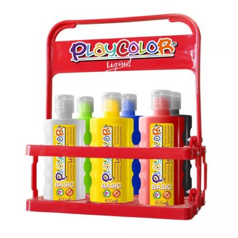 TEMPERA PLAYCOLOR LIQÜID LIQUIDA 500 ml (botella)