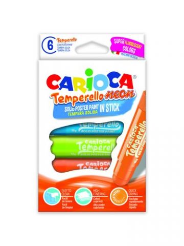 TEMPERA SOLIDA CARIOCA TEMPERELLO POCKET NEON 10Gr