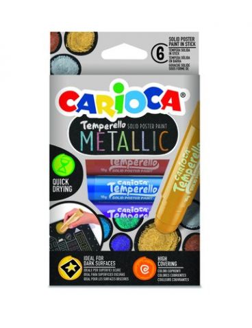 TEMPERA SOLIDA CARIOCA TEMPERELLO POCKET METALLIC