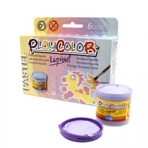 TEMPERA PLAYCOLOR LIQUID 40 ml (bote) PASTEL ESTUC