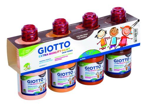 TEMPERA GIOTTO LIQUIDA SKIN TONES 4x250 ml (botell