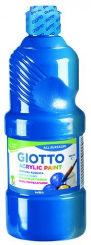 TEMPERA ACRILICA GIOTTO 500 ml AZUL CYAN