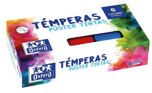 TEMPERA OXFORD 20 ml (bote) ESTUCHE de 6