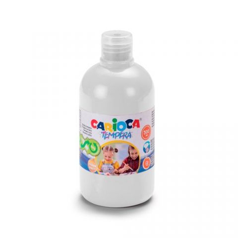 TEMPERA CARIOCA LIQUIDA 500 ml (botella) BLANCO