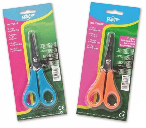 TIJERAS ESCOLARES FAIBO 13,5 cm. BLISTER de 1
