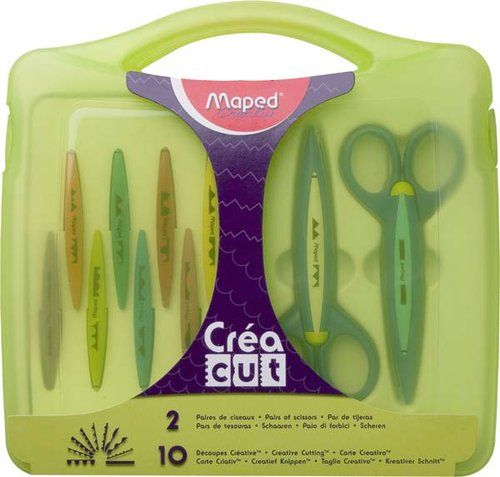 TIJERAS ESCOLARES MAPED RECORTES CREATIVOS CREA CU