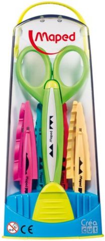 TIJERAS ESCOLARES MAPED RECORTES CREATIVOS CREA CU