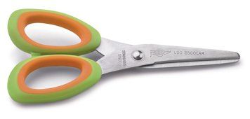 TIJERAS ESCOLARES FAIBO 14 cm. SOFT EMPUÑADURA BI-