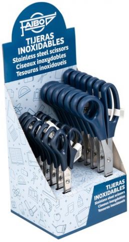 TIJERAS FAIBO ERGONOMICA SURTIDO EXPOSITOR DE 14
(