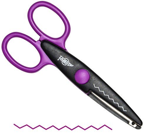 TIJERAS FAIBO DENTADA 13 cm MALVA
