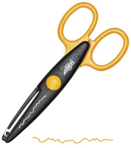 TIJERAS FAIBO DENTADA 13 cm NARANJA