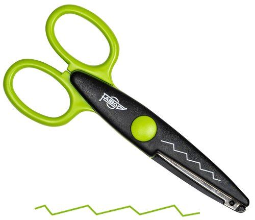 TIJERAS FAIBO DENTADA 13 cm VERDE