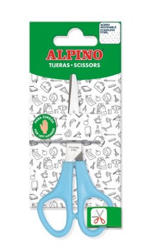 TIJERAS ESCOLARES  ALPINO 13 cm. para ZURDOS  BLIS