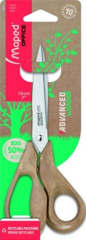 TIJERAS MAPED ADVANCED WOOD 18 cm. ASIMETRICA