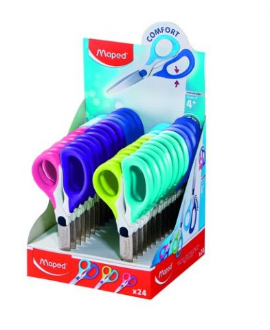 TIJERAS MAPED SENSOFT ASIMETRICA 13 cm. EXPOSITOR