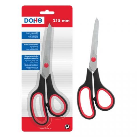 TIJERAS DOHE ERGONOMICA 210 mm. ASIMETRICA NEGRO Y