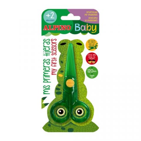 TIJERAS ESCOLARES ALPINO BABY 12 cm. BLISTER DE 1