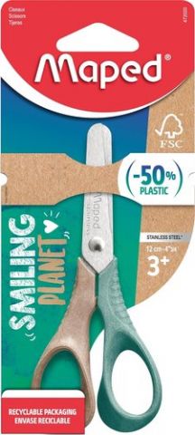 TIJERAS ESCOLARES MAPED VIVO SMILING PLANET 12 cm.