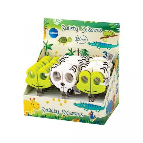 TIJERAS ESCOLARES CENTRUM 12 cm. SURTIDA EXPOSITOR