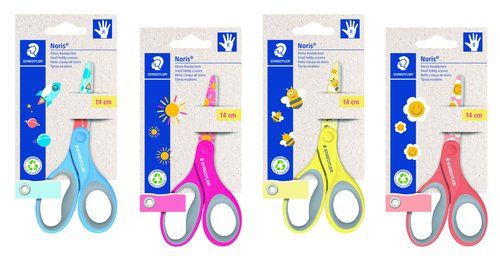 TIJERAS ESCOLARES STAEDTLER NORIS 14 cm. DECORADAS