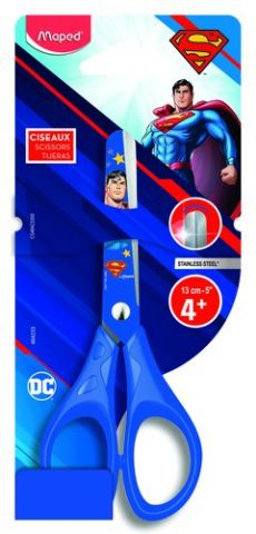 TIJERAS MAPED SUPERMAN 13 cm. BLISTER de 1