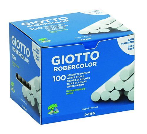 TIZAS  BLANCAS GIOTTO ROBERCOLOR ESTUCHE  100