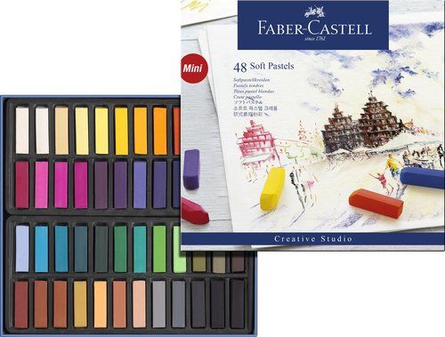 TIZA GOLDFABER PASTEL BLANDO MINI CAJA de 48