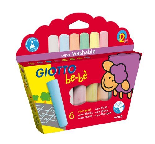 TIZAS de COLORES GIOTTO BEBE ESTUCHE de 6