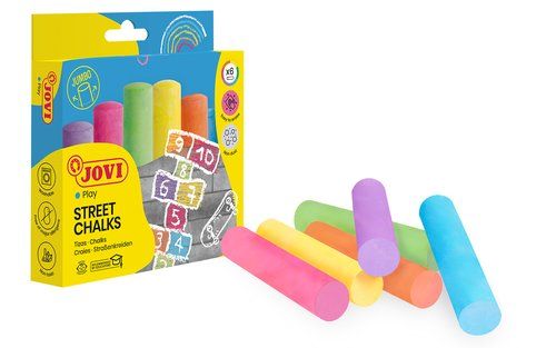 TIZAS de COLORES JOVI MAXI ESTUCHE de 6