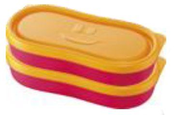 TUPPER MAPED SNACK BOX CONCEPT KIDS ROSA PACK DE 2