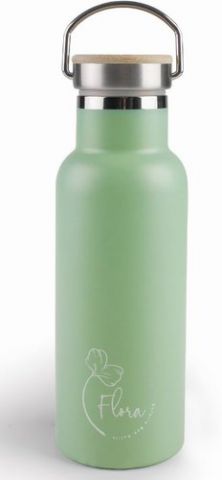 BOTELLA TERMO LACOR ACERO INOX 500 ml FLORA ECO