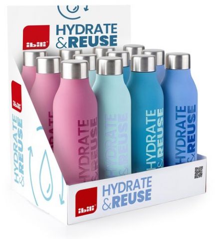 BOTELLA TERMO H&R ACERO INOX 500 ml ACABADO TOUCH