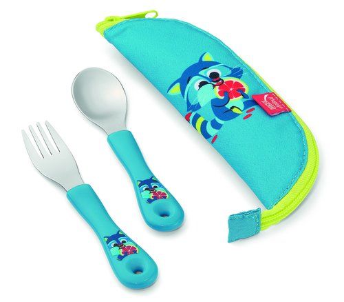 SET de 2 CUBIERTOS MAPED PICNIK MINIIZ MAPACHE CON