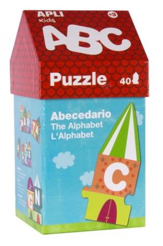 PUZLE EDUCATIVO APLI KIDS 40 PIEZAS CASITA ABC