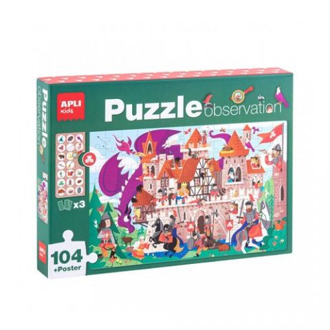 PUZLE EDUCATIVO APLI KIDS 104 PIEZAS OBSERVATION C
