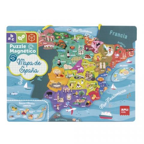 PUZLE EDUCATIVO MAGNETICO APLI KIDS MAPA DE ESPAÑA