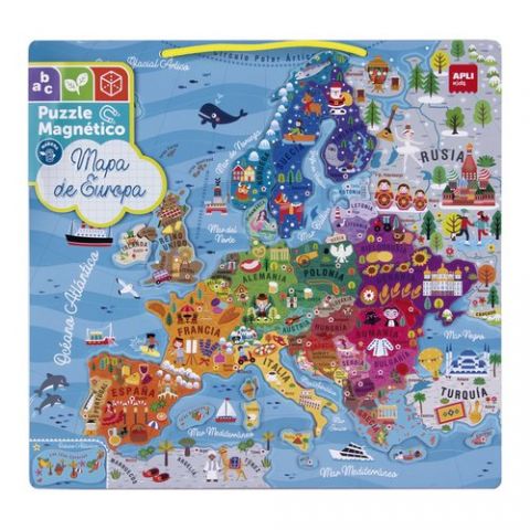 PUZLE EDUCATIVO MAGNETICO APLI KIDS MAPA DE EUROPA