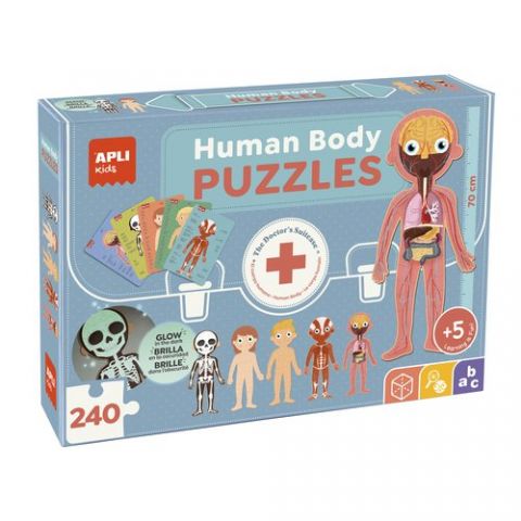 PUZLE EDUCATIVO APLI KIDS CUERPO HUMANO 240 pz