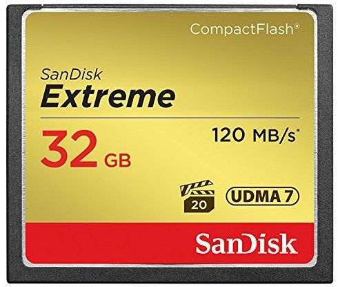 Sandisk 32GB Extreme memoria flash CompactFlash