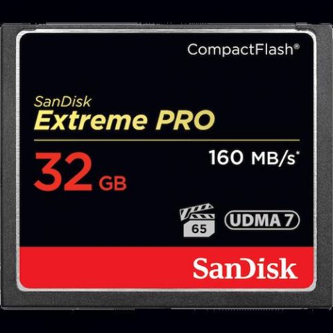 Sandisk 32GB Extreme Pro CF 160MB/s memoria flash