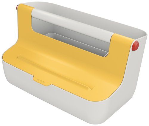 CAJA ALMACENAMIENTO LEITZ COSY PORTATIL AMARILLO