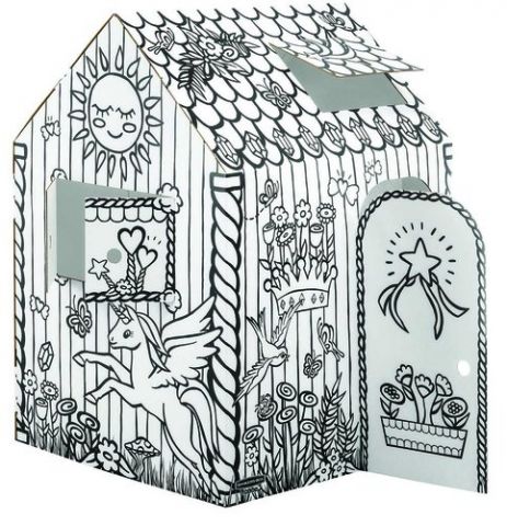 CAJA BANKERS BOX PARA PINTAR CARTON CASITA UNICORN