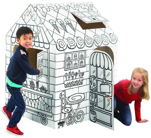 CAJA BANKERS BOX PARA PINTAR CARTON CASITA PASTELE