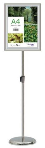 ATRIL DE MARCO EXPOSITOR ABATIBLE A.2000 ALUMINIO