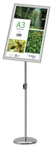 ATRIL DE MARCO EXPOSITOR ABATIBLE A.2000 ALUMINIO