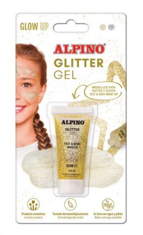MAQUILLAJE ALPINO GLITTER METALICO ORO BLISTER DE