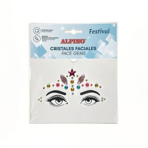 MAQUILLAJE ALPINO SET DE CRISTALES FACIALES FESTIV